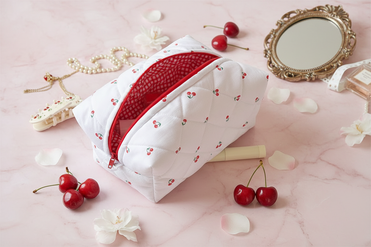 Cherry Quilted Bag Hero Banner - New Background